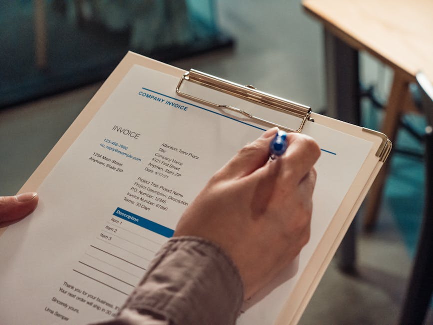 free construction invoice template